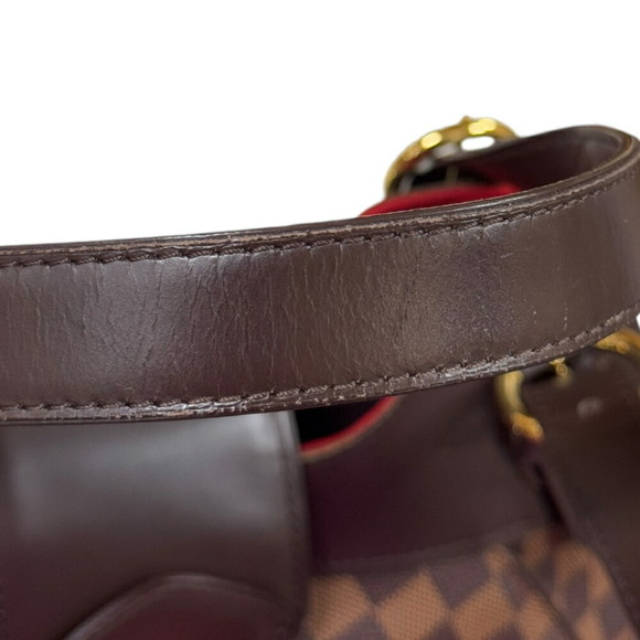 LOUIS VUITTON Sistine GM Damier Shoulder Bag Canvas N41540 Brown - Picture 10 of 16